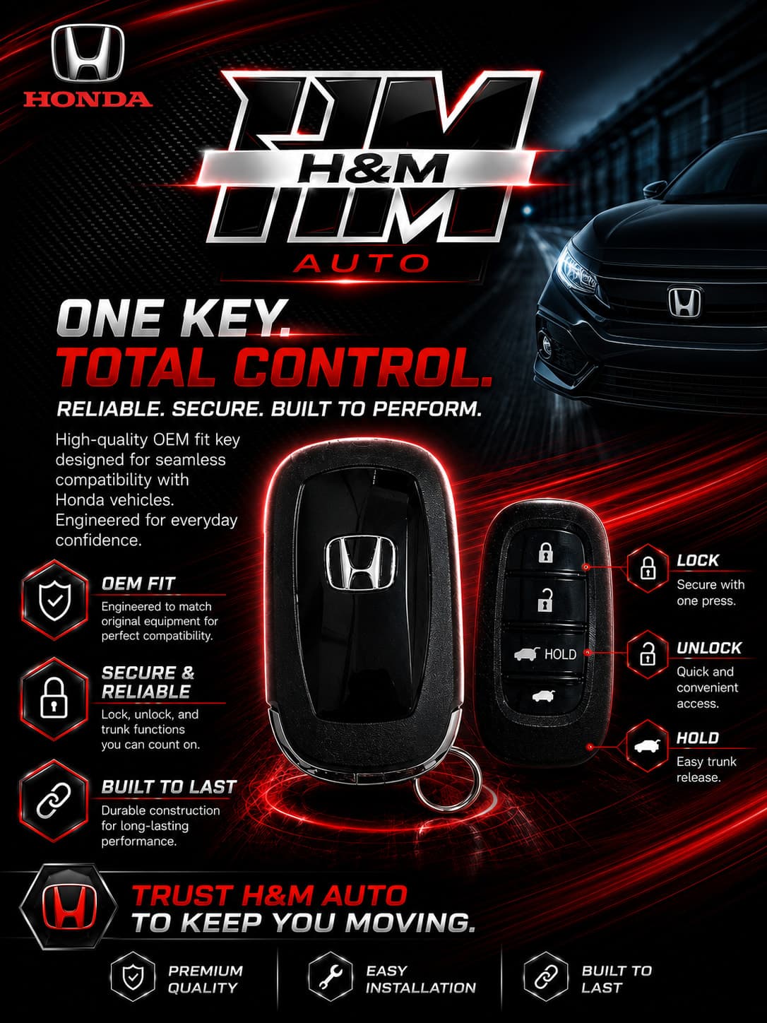 Honda Vezel Key